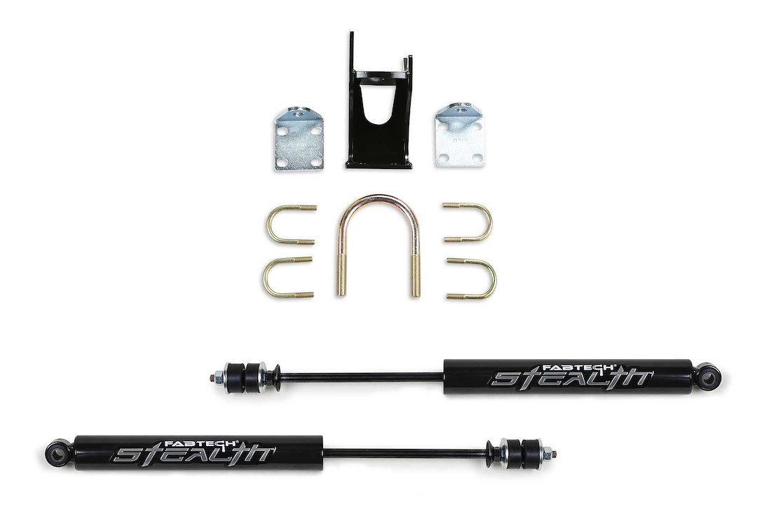 Fabtech Steering Stabilizer, Stealth, Dual, With Mounting Brackets – FTS8046