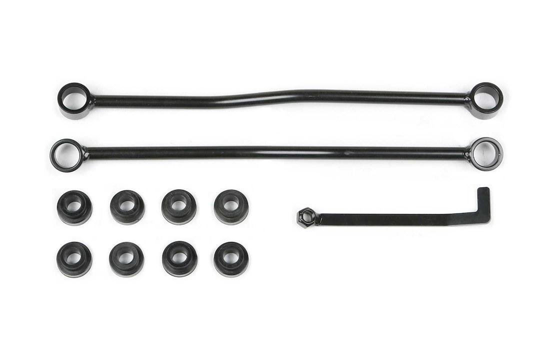 Fabtech Stabilizer Bar Link Kit, Sway Bar End Link, For Use with 6 to 10 Inch Lift Kit, Black Links with Black Bushings, Set of 2 – FTS92033