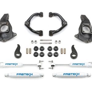Fabtech Leveling Kit Suspension, Ultimate System, 3-1/2 Inch Lift, With Front and Rear Performance Shock Absorbers – K1064