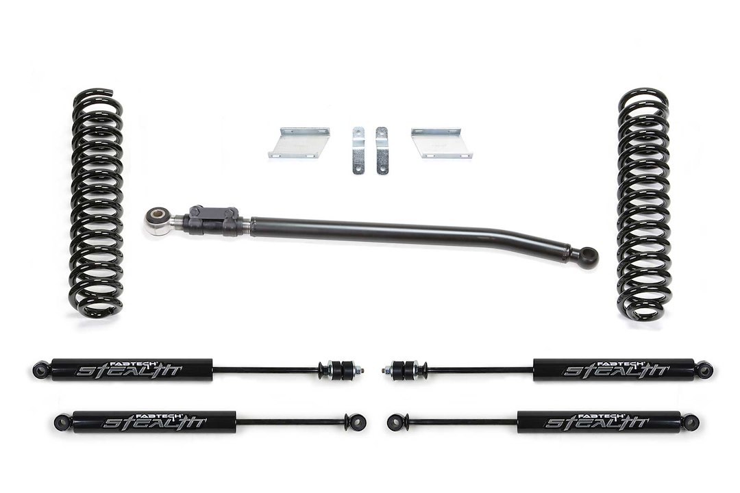 Fabtech Leveling Kit Suspension, Stealth, 2-1/2 Inch Lift, Coil Springs – K2376M