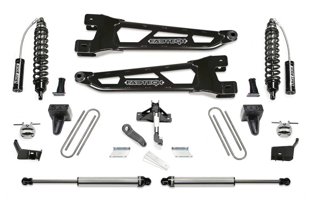 Fabtech Lift Kit Suspension, Dirt Logic 2.5 ™, 6 Inch Front Lift, 6 Inch Rear Lift – K2415DL