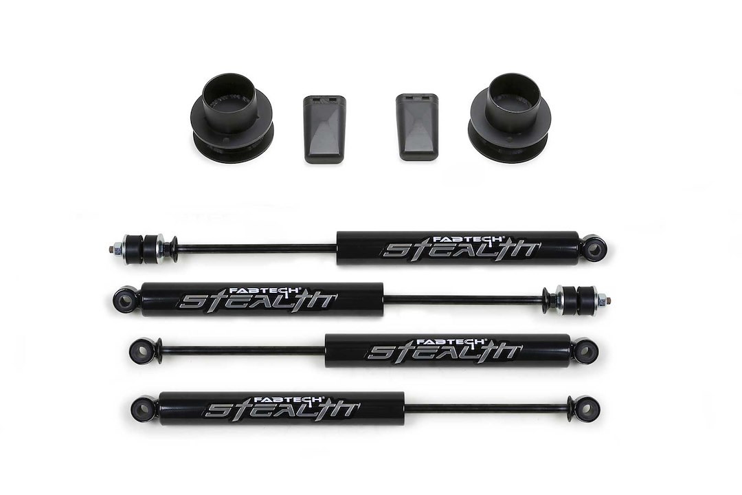 Fabtech Leveling Kit Suspension, Stealth Series, 2-1/2 Inch Lift, Coil Spring Spacer – K3056M