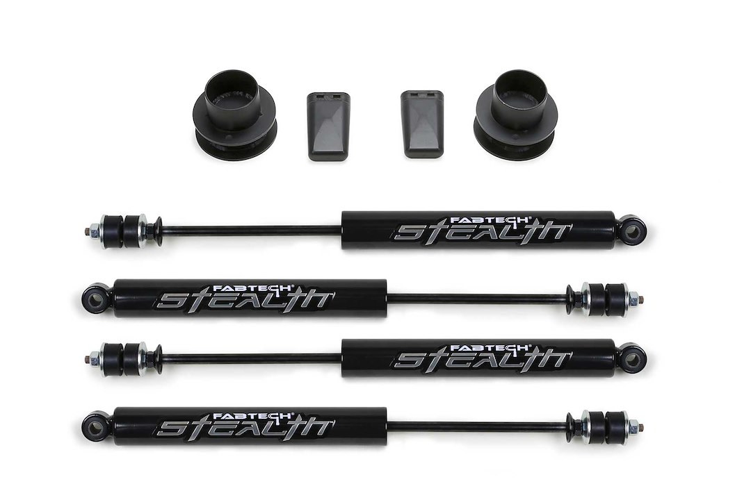 Fabtech Leveling Kit Suspension, Stealth Series, 2-1/2 Inch Lift, Coil Spring Spacer – K3060M
