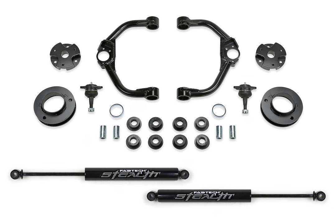Fabtech Lift Kit Suspension, Stealth, 3 Inch Front Lift, 3 Inch Rear Lift – K3168M