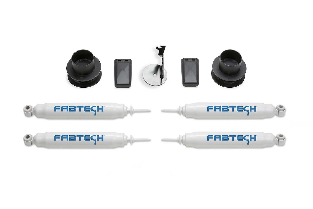 Fabtech Leveling Kit Suspension, Performance, 2-1/2 Inch Lift, Coil Spring Spacers – K3191