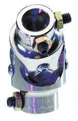 Flaming Rvr Steering Shaft Universal Joint, 3/4 Inch Dd X 3/4 Inch – 30 Spline, Polished, Billet Aluminum, Single – FR1733DDPL