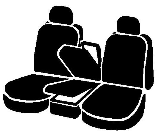FIA Seat Cover, Dura-Tech Pro, 40/20/40 Split Bench with 2 Adjustable Headrests, 1000 Denier Nylon, Black, For One Row – DT78-37 BLACK