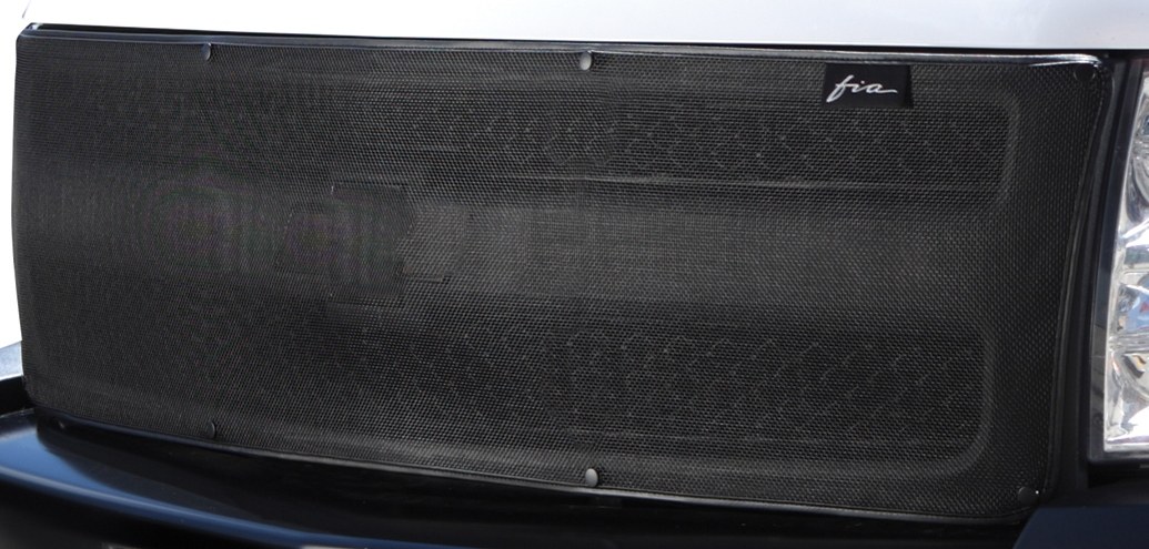FIA Bug Screen – Grille, GS900 Series, Protects Grille/ Radiator from Stone Chips/ Bugs and Debris, Mesh Screen with Chrome Trim, Black – GS909-73
