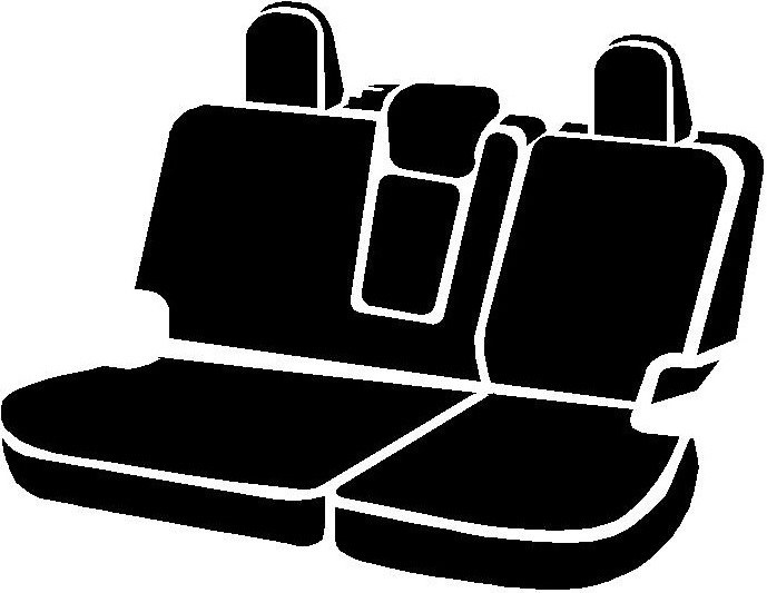 FIA Seat Cover, Neo™, 40 Driver/ 60 Passenger Split Seat with Non-Removable Adjustable Headrests, Neoprene, Gray, For One Row – NP95-2 GRAY