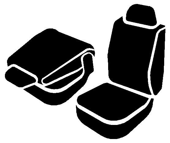 FIA Seat Cover, Neo™, Bucket Seats with Adjustable Headrests, Neoprene, Gray, Set of 2 – NP99-35 GRAY