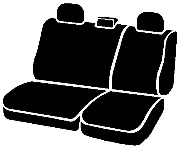 FIA Seat Cover, Oe™, 40 Driver/ 60 Passenger Split Seat with Adjustable Headrests, Tweed, Charcoal, For One Row – OE32-86 CHARC