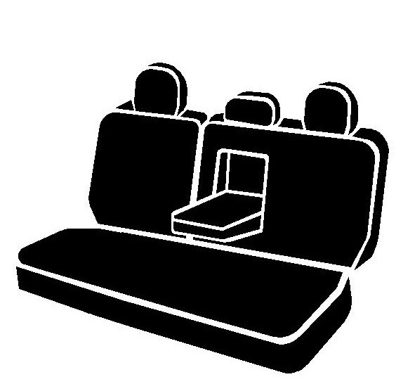 FIA Seat Cover, Oe™, 60 Driver/ 40 Passenger Split Seat with Adjustable Headrests, Tweed, Gray, For One Row – OE35-11 GRAY