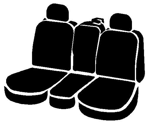 FIA Seat Cover, OEM30 Series, 40/20/40 Split Bench Seat with Non-Removable/ Adjustable Headrests, Tweed, Charcoal, For One Row – OE38-38 CHARC