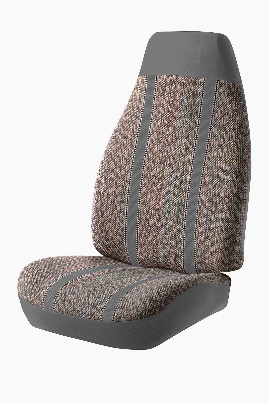 FIA Seat Cover, Wrangler, 60 Driver/ 40 Passenger Split Backrest Seat with Adjustable Headrests, Saddle Blanket, Gray, For One Row – TRS45-11 GRAY