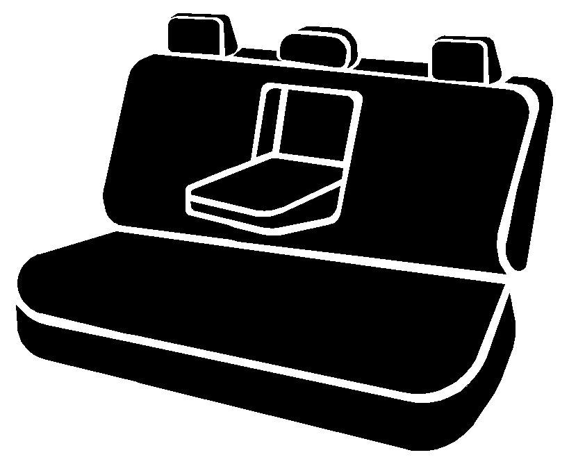 FIA Seat Cover, Wrangler, Seat Style Dh – Full Bench with 3 Adjustable Headrests, Saddle Blanket, Black, For One Row – TRS45-12 BLACK