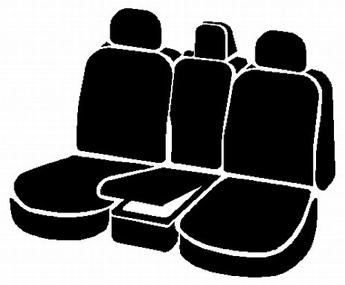 FIA Seat Cover, SL60 Series Leatherlite, 40/20/40 Split Bench with Adjustable Headrests, Simulated Leather – SL67-35 BLK/BLK