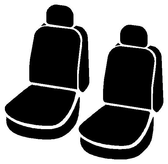 FIA Seat Cover, Seat Protector, Bucket Seat with Adjustable Headrests, Polyester, Black, Set of 2 – SP87-70 BLACK