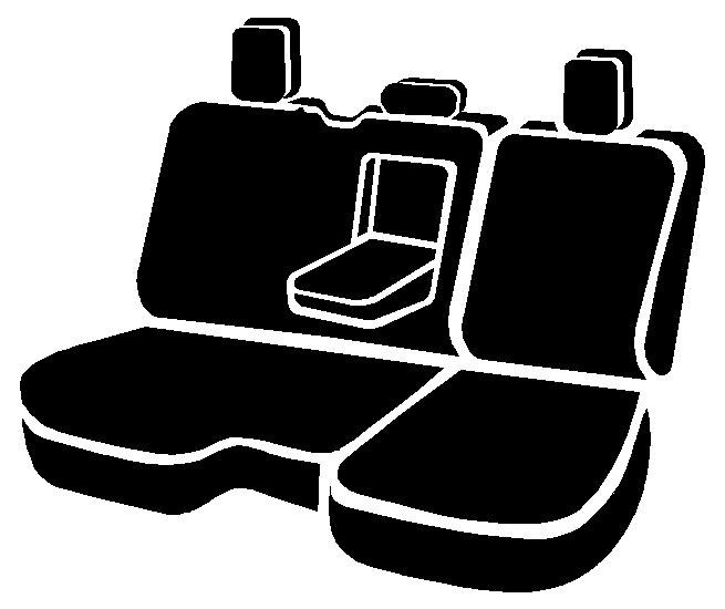 FIA Seat Cover, Wrangler, 40 Driver/ 60 Passenger Split Seat with Adjustable Headrests, Saddle Blanket, Black, For One Row – TR42-54 BLACK