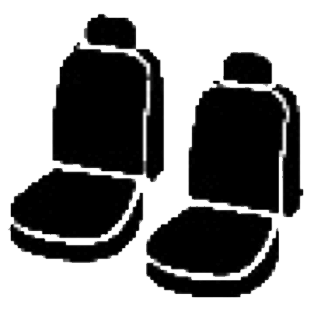 FIA Seat Cover, Wrangler, Bucket with Adjustable Headrests, Saddle Blanket, Gray, Set of 2 – TR47-74 GRAY