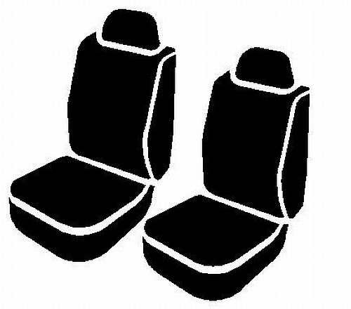 FIA Seat Cover, Wrangler, Bucket Seat with Adjustable Headrests, Saddle Blanket, Solid Black, Set of 2 – TRS49-43 BLACK