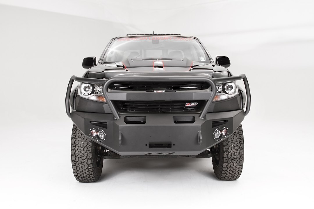 Fab Fours Bumper, Premium, One Piece Design, Mounting Hardware Included, With Grille Guard – CC15-H3350-1