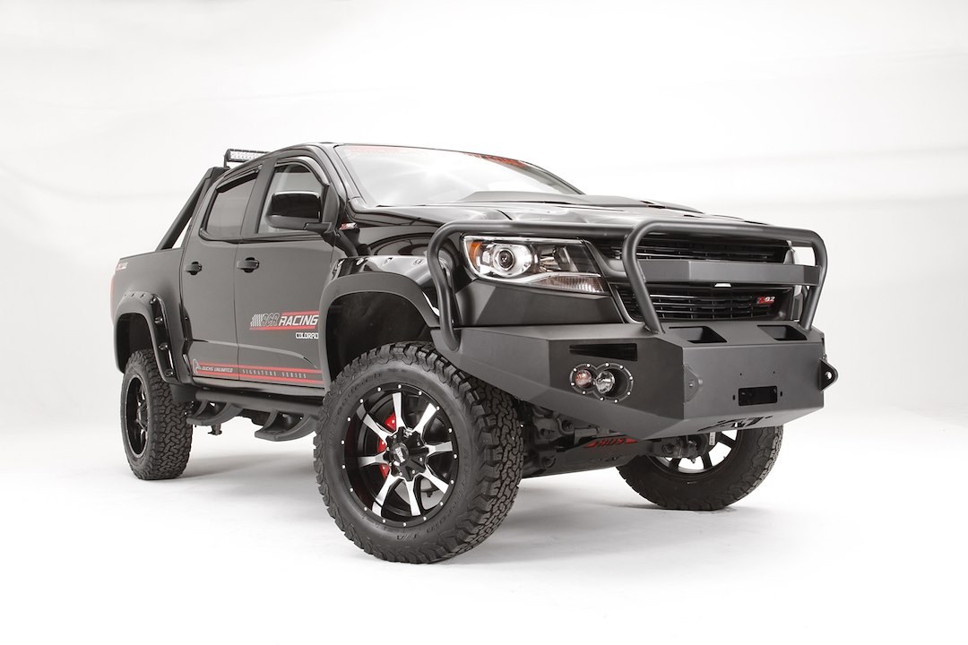 Fab Fours Bumper, Premium, One Piece Design, Mounting Hardware Included, With Grille Guard – CC15-H3350-1