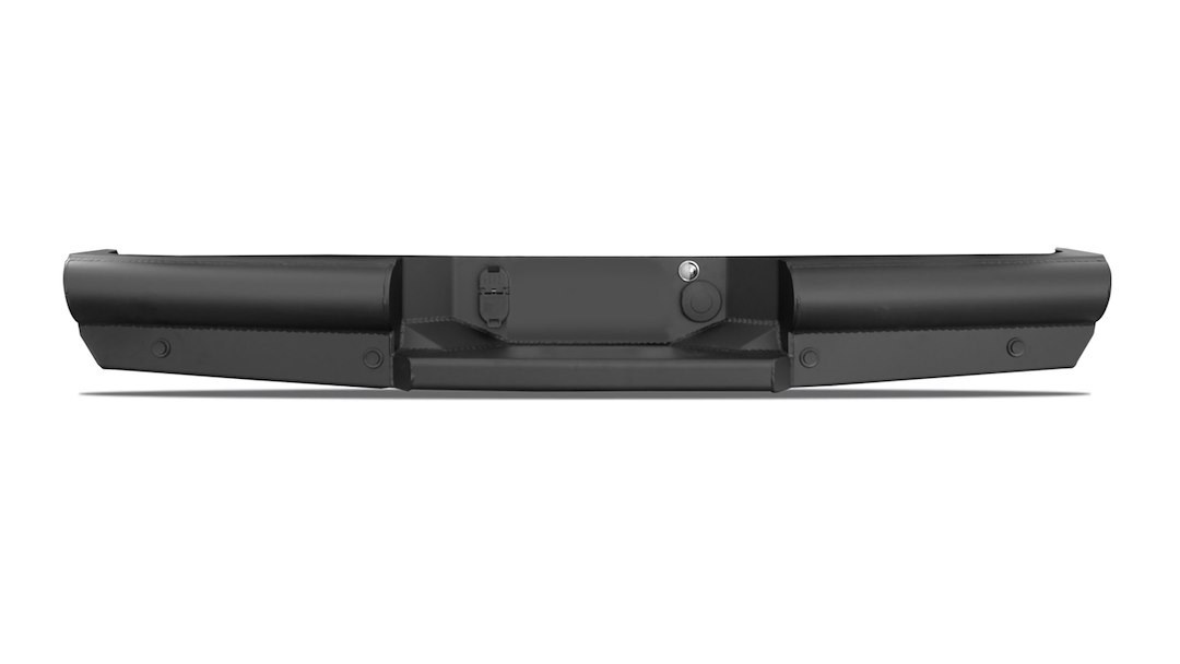 Fab Fours Bumper, Black Steel Elite, One Piece Design, Direct-Fit, Mounting Hardware Included, Without Grille Guard – CH08-U1450-1