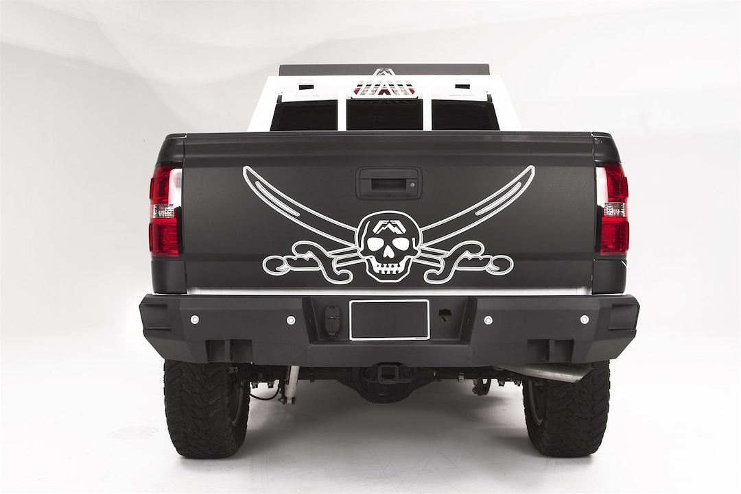 Fab Fours Bumper, Premium, One Piece Design, Mounting Hardware Included, With D-Ring Mounts, Compatible with OEM Receiver Hitch – CS14-W3151-1