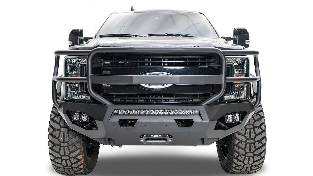 Fab Fours Bumper, Matrix Series, One Piece Design, Mounting Hardware Included, With Grille Guard – DR10-X2950-1