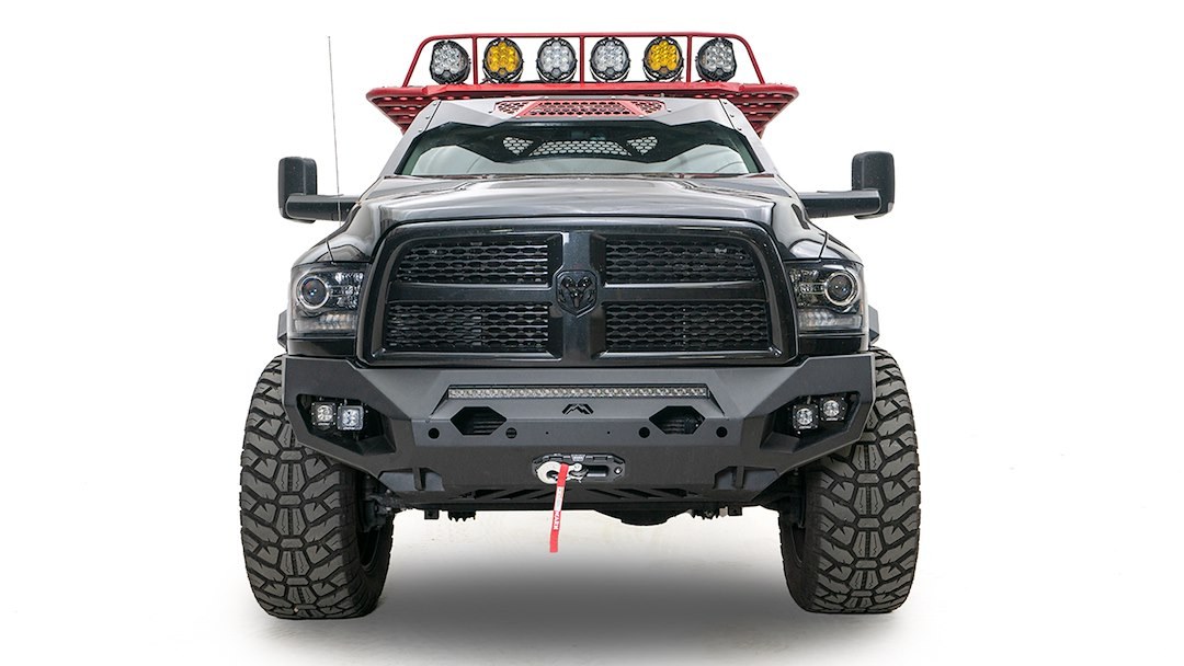 Fab Fours Bumper, Matrix Series, One Piece Design, Mounting Hardware Included, Without Grille Guard – DR19-X4451-1