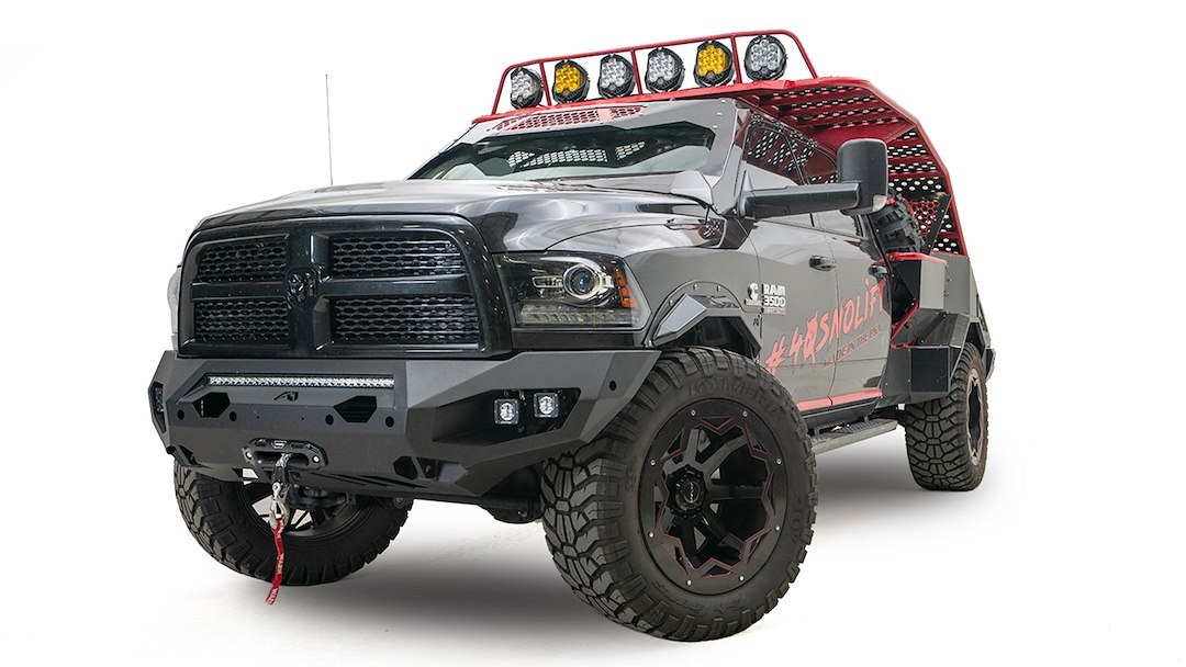 Fab Fours Bumper, Matrix Series, One Piece Design, Mounting Hardware Included, Without Grille Guard – DR19-X4451-1