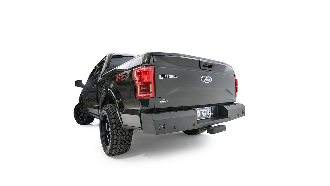 Fab Fours Bumper, Red Steel, One Piece Design, Mounting Hardware Included, With Integrated Mount for Pod Lights – FF15-RT3250-1