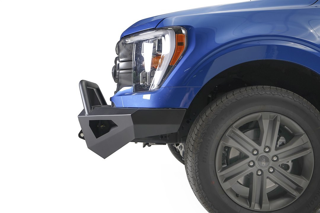 Fab Fours Bumper, Red Steel, One Piece Design, Mounting Hardware Included, With Integrated Shackle Mount, 11 Gauge Steel – FF21-RS5162-1
