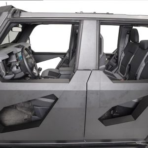 Fab Fours Door Panel Insert, For Upper Half Door, Powder Coated, Matte Black, Steel – FB1031-1