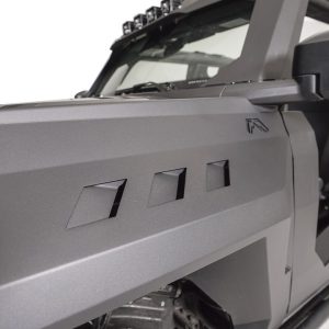Fab Fours Fender, Powder Coated, Matte Black, Steel, Set of 2, With Front Fender Vents, For 35 Inch Tire – FB2000-1