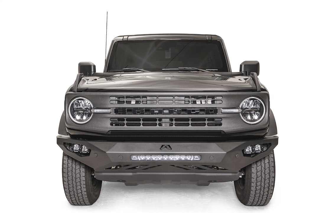 Fab Fours Bumper, Vengeance, One Piece Design, Mounting Hardware Included, Without Grille Guard, Without Winch Mount, Without Tow Hooks – FB21-D5251-1