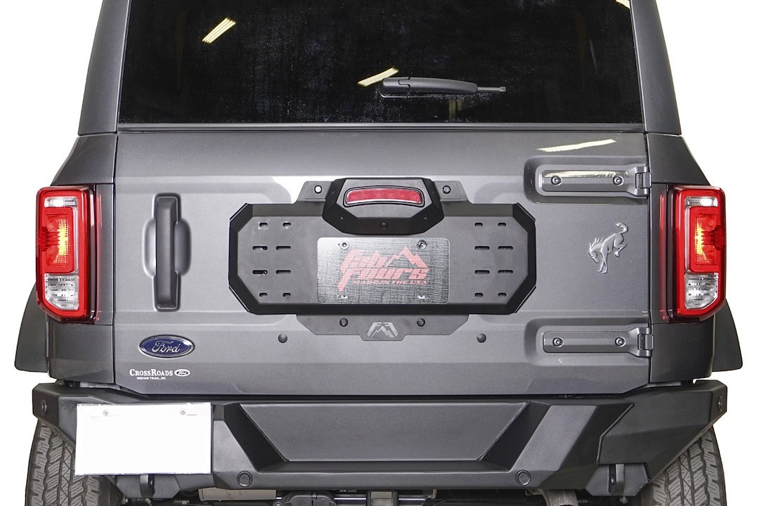 Fab Fours Spare Tire Accessory Mount, Use to Add Accessories to Spare Tire Delete Plate Such as Hi-Lift Jack and 1 Rotopax – FB21-Z5251-1