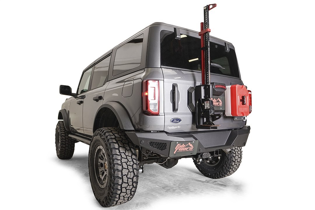 Fab Fours Spare Tire Accessory Mount, Use to Add Accessories to Spare Tire Delete Plate Such as Hi-Lift Jack and 1 Rotopax – FB21-Z5251-1