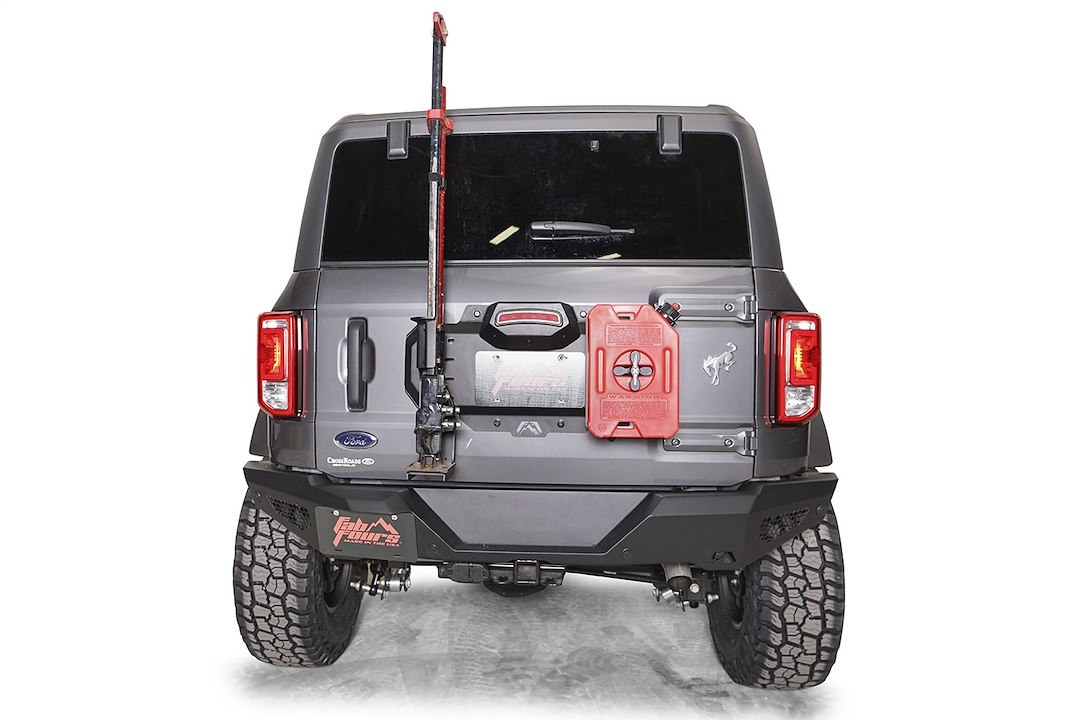 Fab Fours Spare Tire Accessory Mount, Use to Add Accessories to Spare Tire Delete Plate Such as Hi-Lift Jack and 1 Rotopax – FB21-Z5251-1