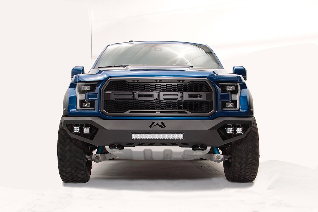 Fab Fours Bumper, Vengeance, One Piece Design, Mounting Hardware Included, Without Grille Guard, Without Winch Mount, Without Tow Hooks – FF17-D4351-1