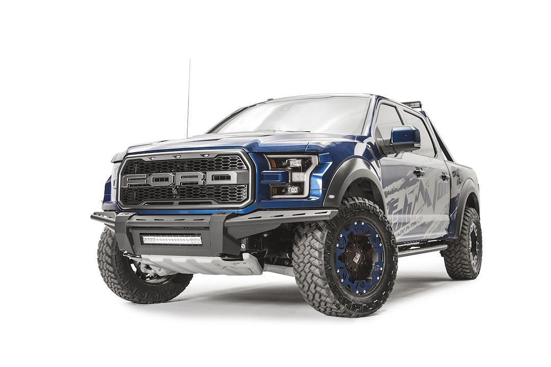 Fab Fours Bumper, Aero, One Piece Design, Mounting Hardware Included, Without Grille Guard, Without Winch Mount, Without Tow Hooks – FF17-D4371-1