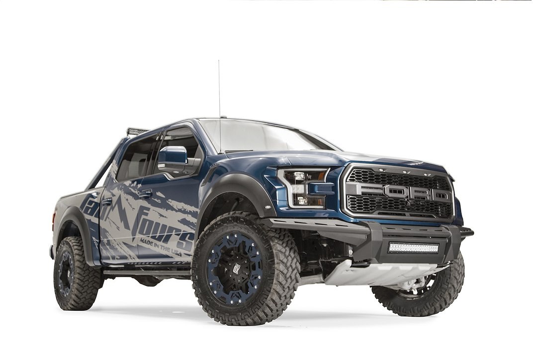 Fab Fours Bumper, Aero, One Piece Design, Mounting Hardware Included, Without Grille Guard, Without Winch Mount, Without Tow Hooks – FF17-D4371-1