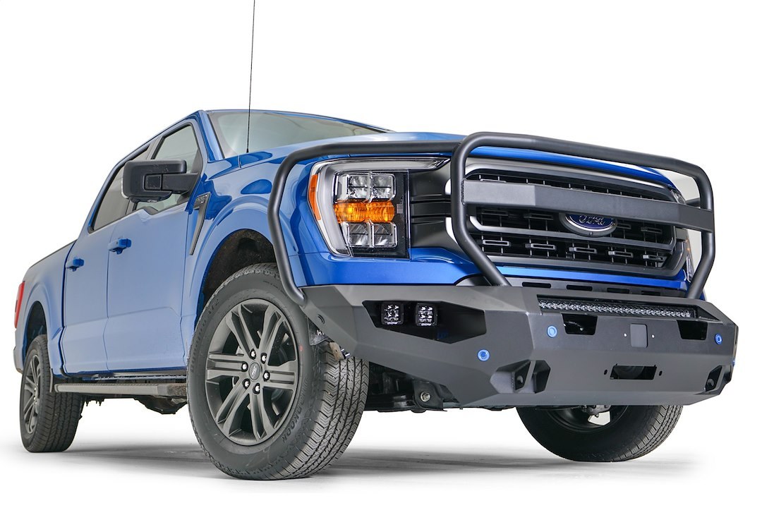 Fab Fours Bumper, Matrix Series, One Piece Design, Mounting Hardware Included, With Grille Guard – FF21-X4750-1
