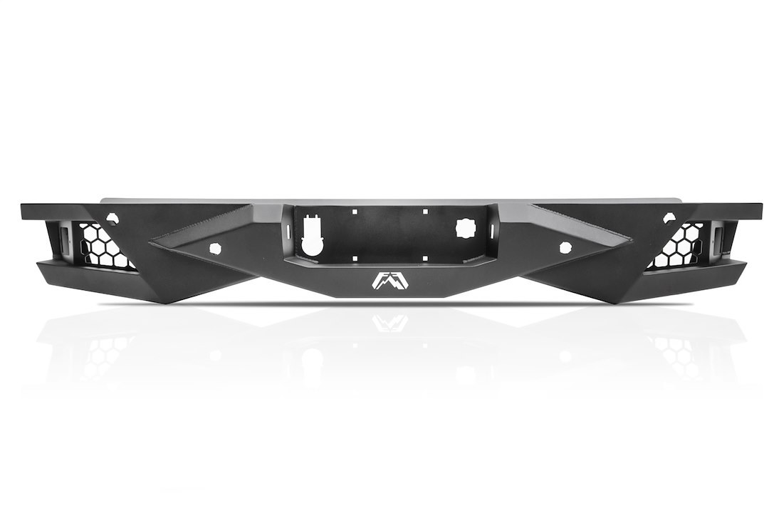 Fab Fours Bumper, Vengeance, One Piece Design, With Two 6 Inch LED Light Cutouts, Compatible with OEM Receiver Hitch – FF24-E6551-1