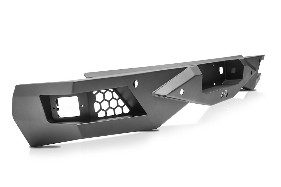 Fab Fours Bumper, Vengeance, One Piece Design, With Two 6 Inch LED Light Cutouts, Compatible with OEM Receiver Hitch – FF24-E6551-1