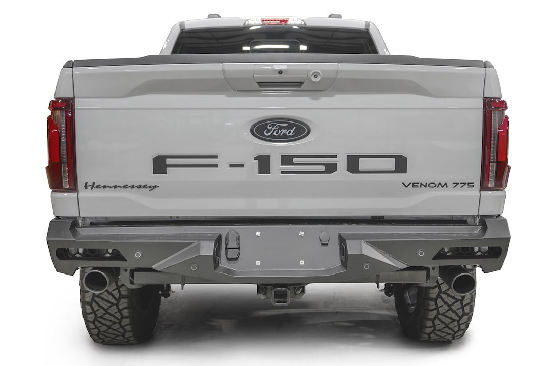 Fab Fours Bumper, Vengeance, One Piece Design, With Two 6 Inch LED Light Cutouts, Compatible with OEM Receiver Hitch – FF24-E6551-1
