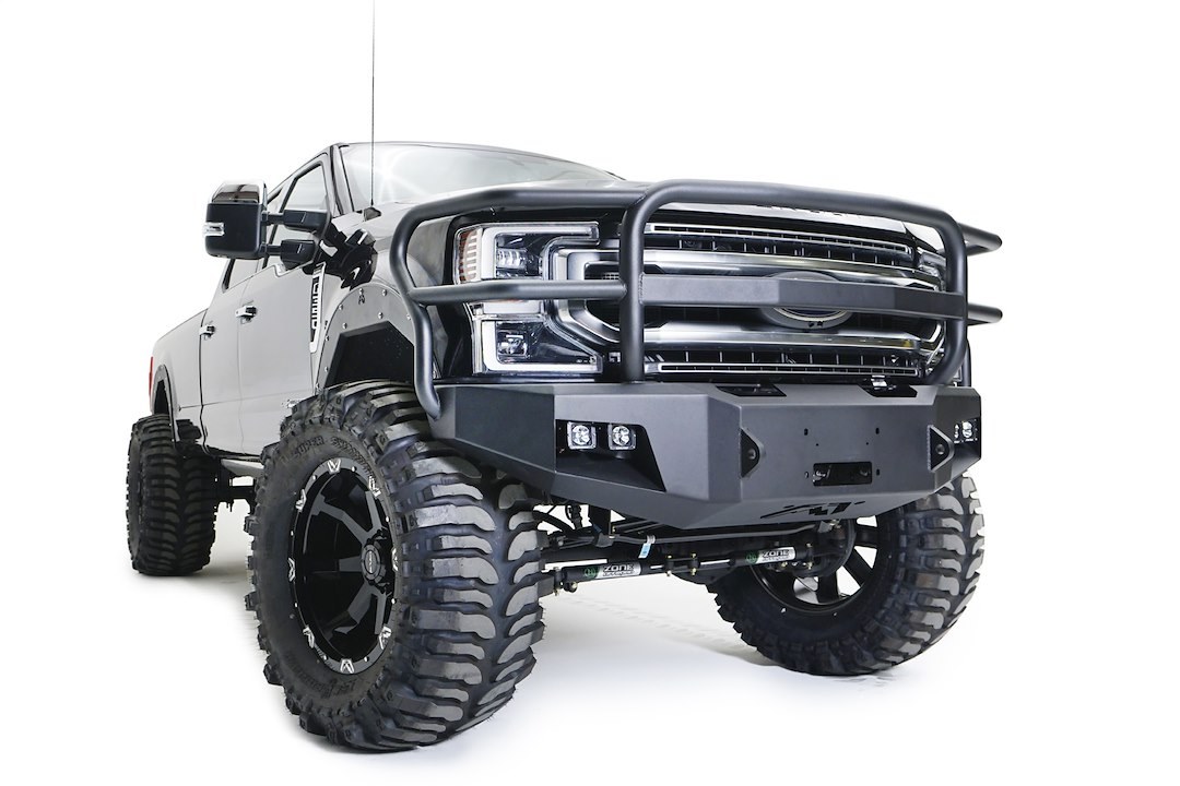 Fab Fours Bumper, Premium, One Piece Design, Mounting Hardware Included, With Grille Guard – FS17-A4160-1