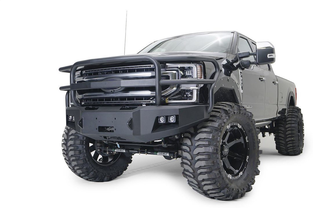 Fab Fours Bumper, Premium, One Piece Design, Mounting Hardware Included, With Grille Guard – FS17-A4160-1