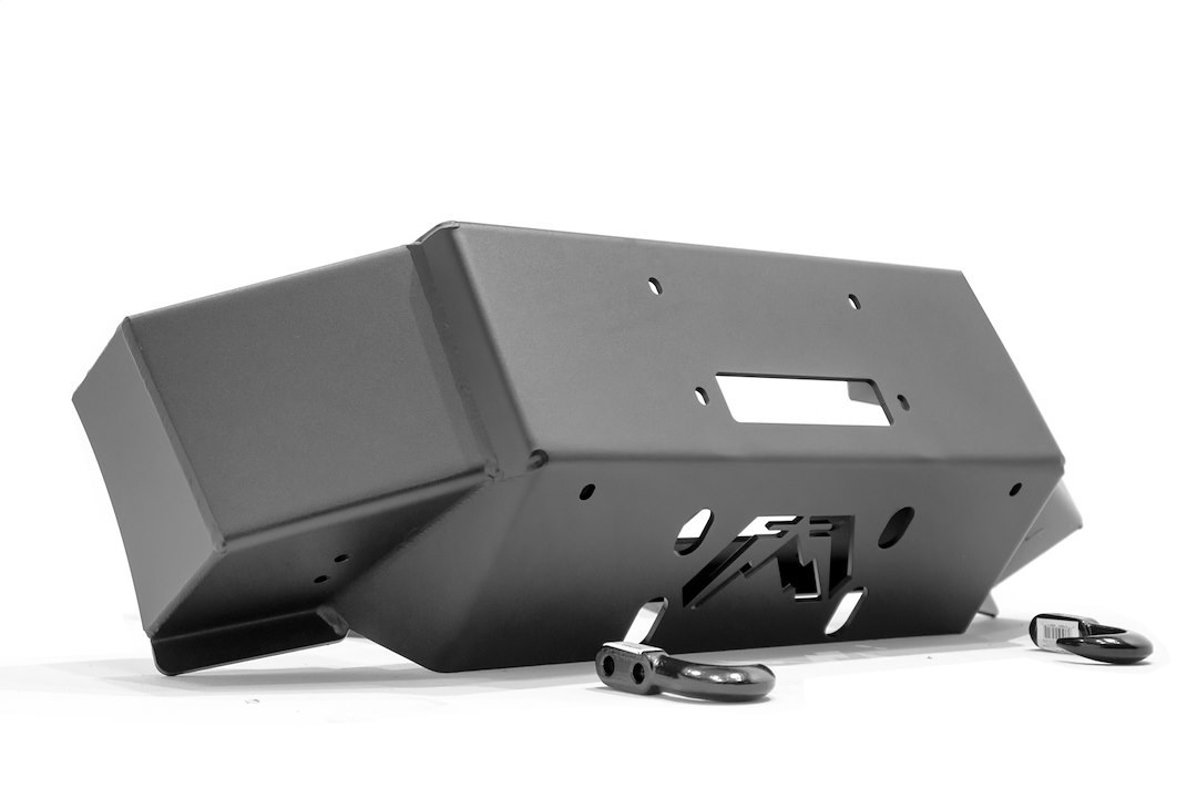 Fab Fours Winch Mount, Fits Warn Zeon Up to 16,500 Pound Large/ Model Numbers 16.5TI and M12 Frame Winch, Fixed Front Bumper Mount – FS17-N4161-1