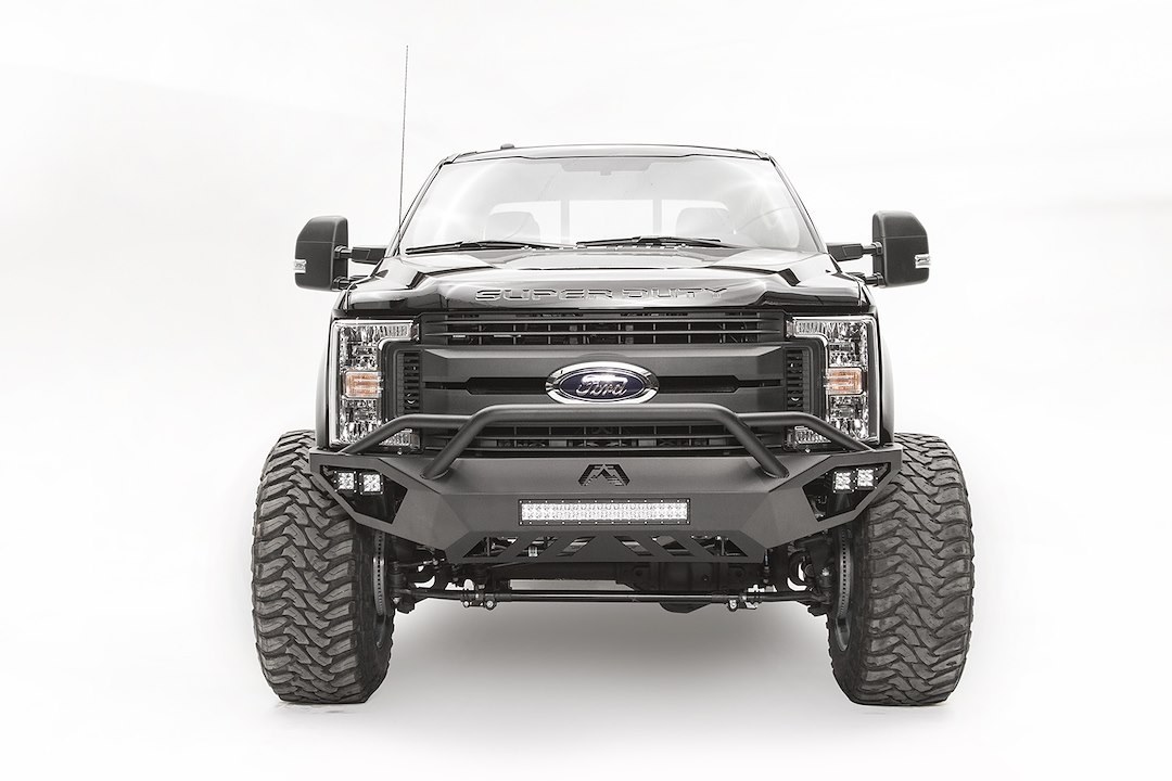 Fab Fours Bumper, Vengeance, One Piece Design, Mounting Hardware Included, With Pre-Runner Guard, Without Winch Mount – FS17-V4152-1
